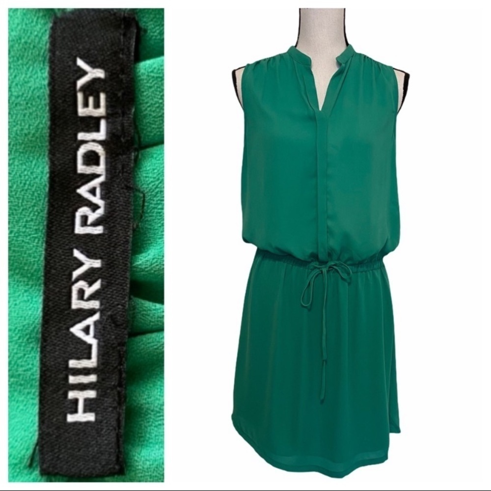Hilary Radley Green Casual Short Tie Dress Size 2